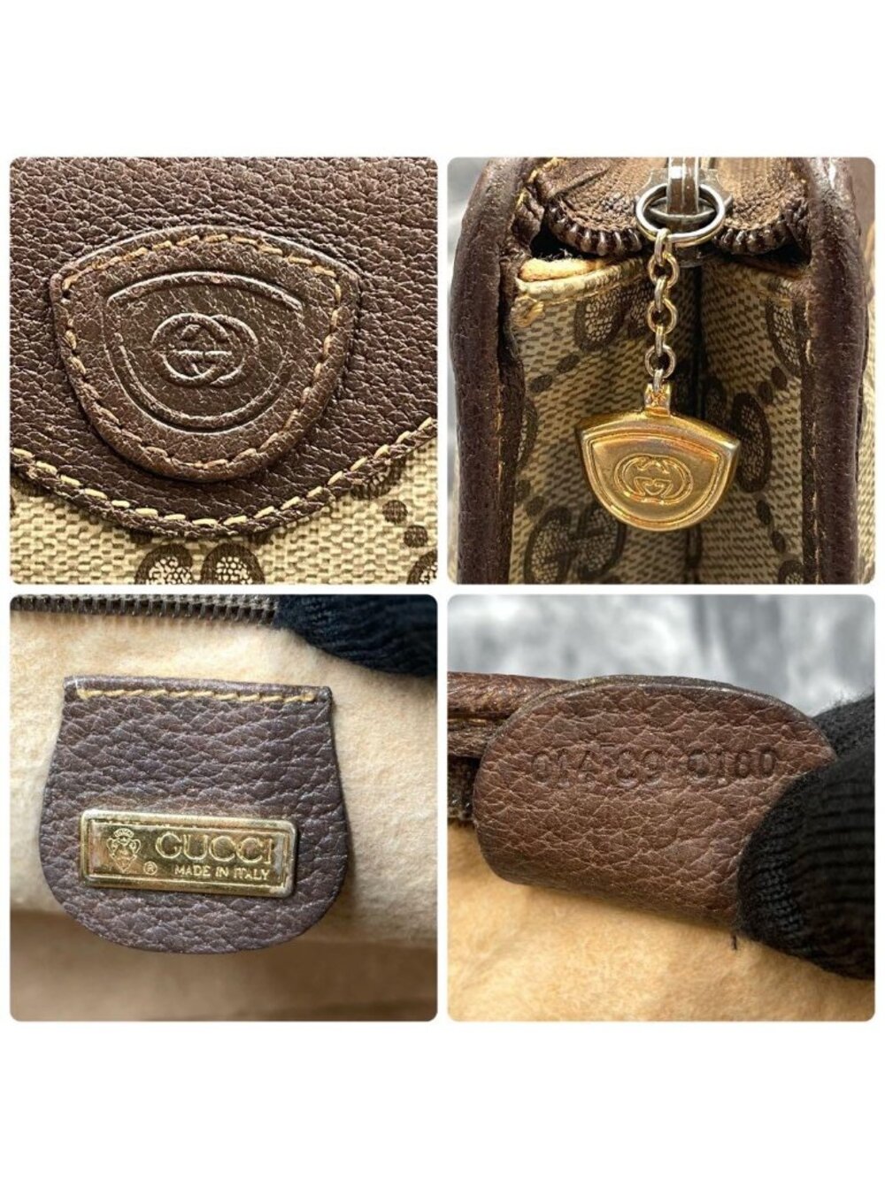 Gucci Clutch Second Brown Leather Logo - Picture 8 of 8